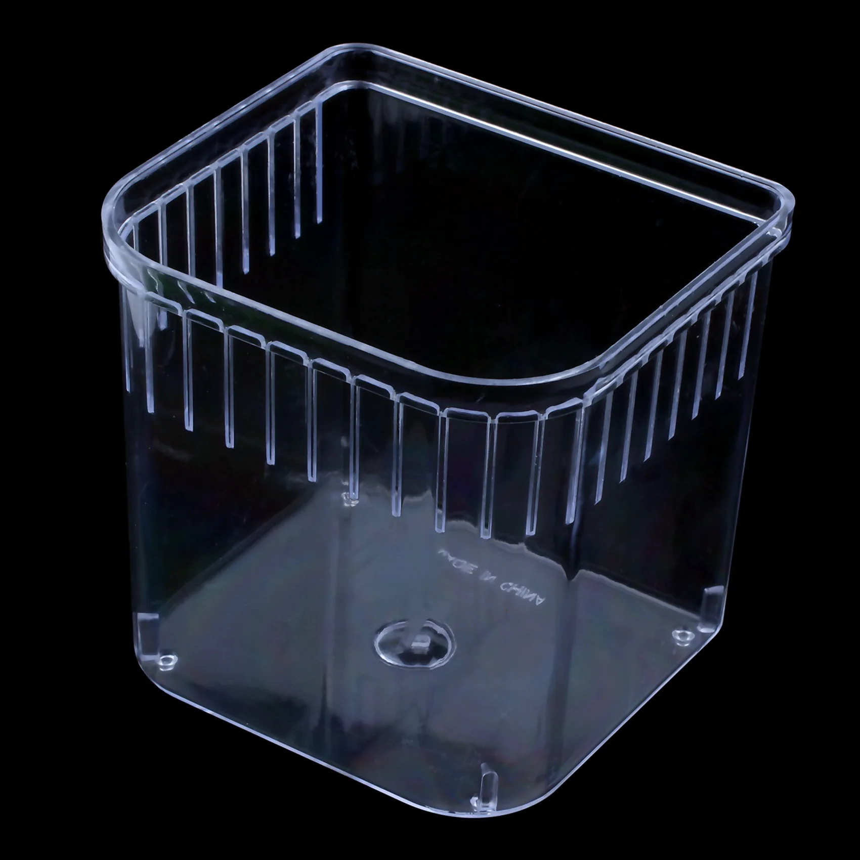 Пластиковый Квадратный аквариум с аквариумным фильтром, Нижняя коробка Прозрачно-зеленого цвета Изображение 5
