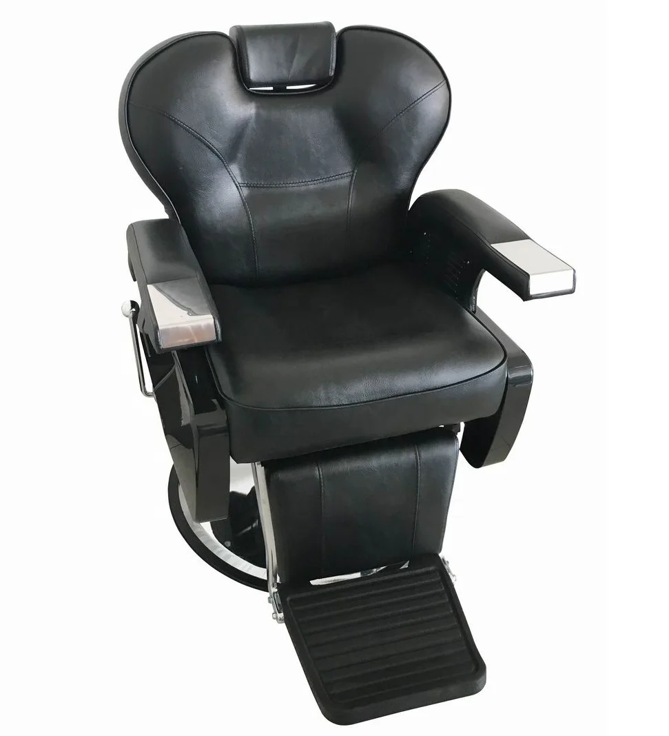 Гидравлический насос с откидывающейся спинкой cadeira de barbeiro silla de peluquero, черное мужское оборудование для салона красоты, парикмахерские кресла для салона красоты Изображение 1