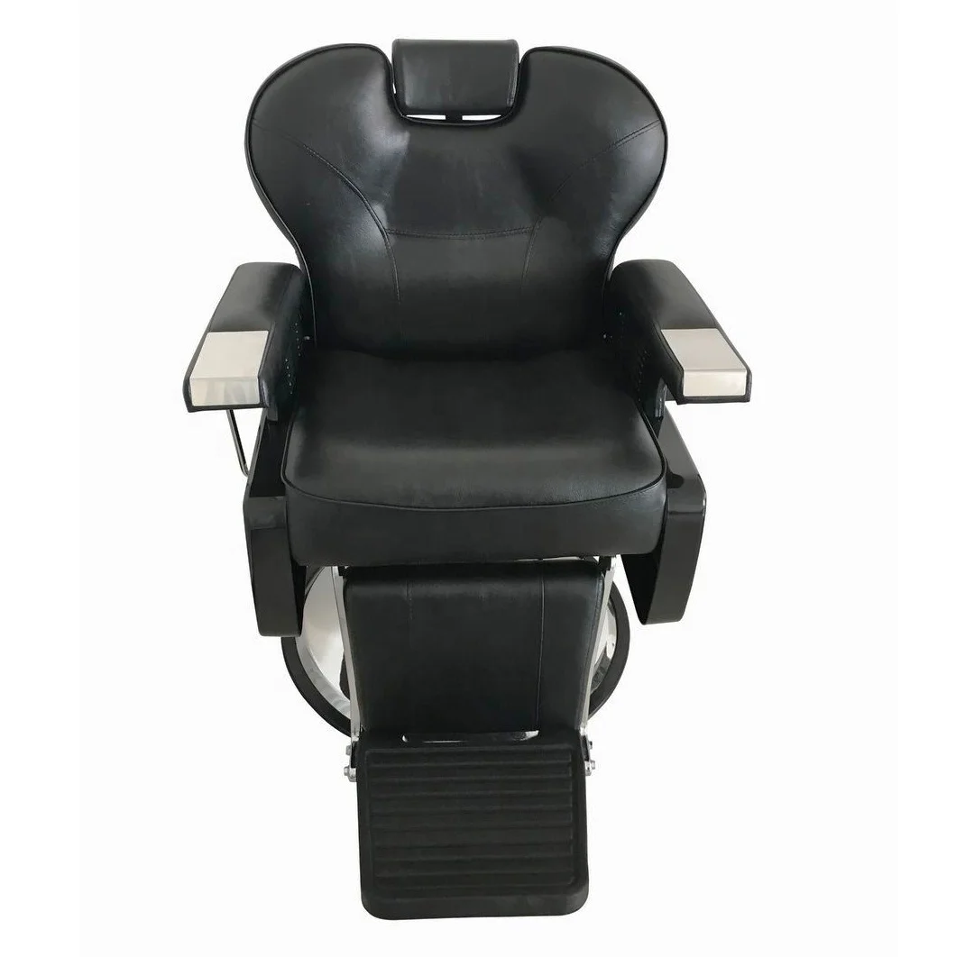Гидравлический насос с откидывающейся спинкой cadeira de barbeiro silla de peluquero, черное мужское оборудование для салона красоты, парикмахерские кресла для салона красоты Изображение 4