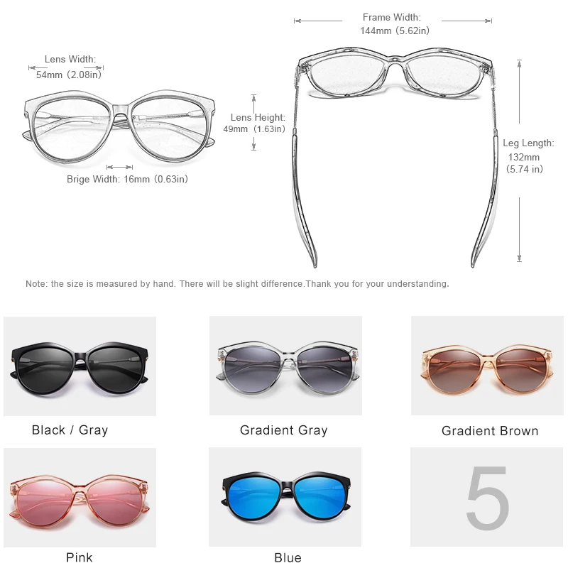 Модные солнцезащитные очки KINGSEVEN серии Elegant Женские поляризованные очки с двойной оправой Дизайн Женские Очки Изображение 2