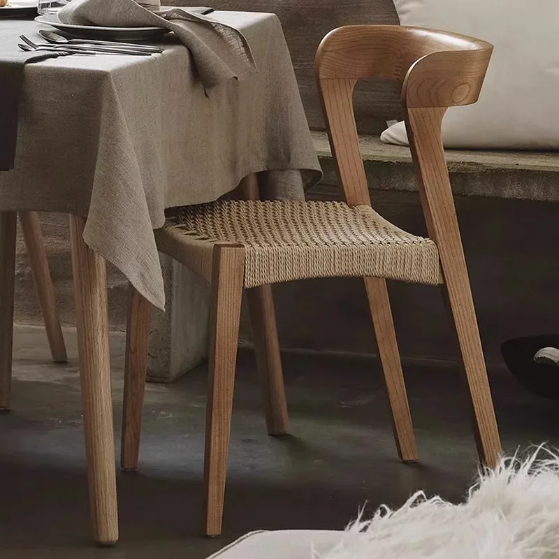 Деревянные обеденные стулья из ротанга, обеденные стулья, обеденные стулья, обеденные стулья, обеденный стол, мебель для гостиной Muebles De Cocina Изображение 0