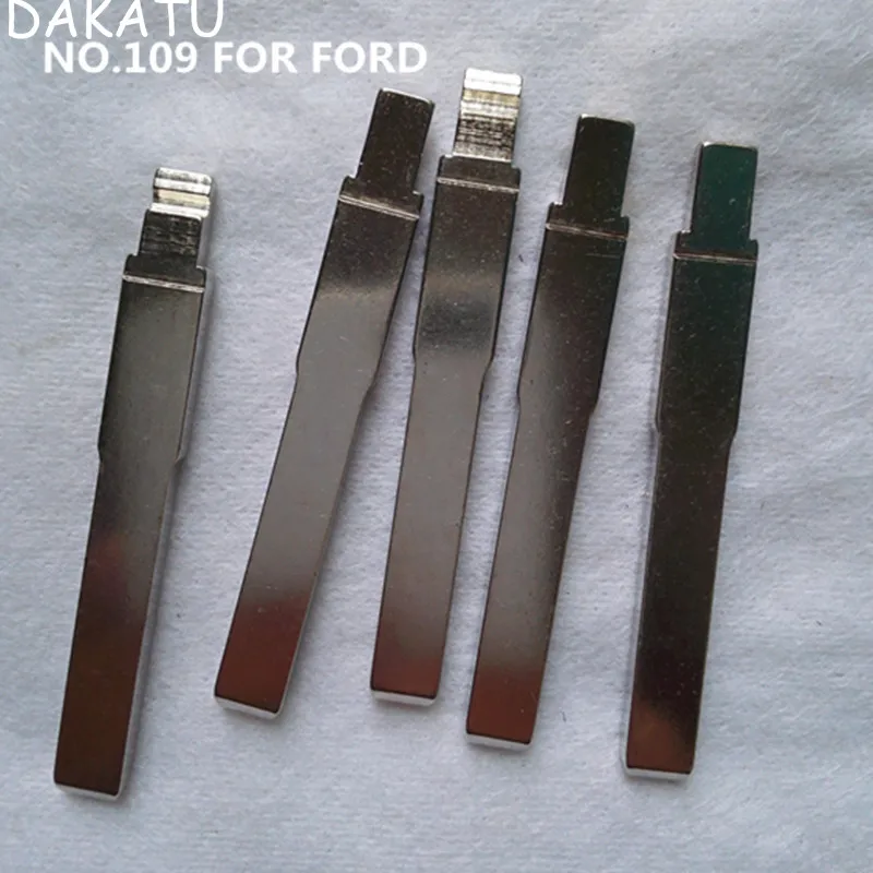 10 шт. Лезвие для ключей № 109 для нового FORD FOCUS, выигравшего замену лезвия для дистанционного ключа с откидной крышкой Изображение 0
