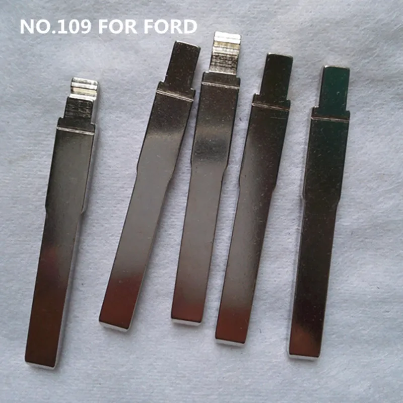 10 шт. Лезвие для ключей № 109 для нового FORD FOCUS, выигравшего замену лезвия для дистанционного ключа с откидной крышкой Изображение 1