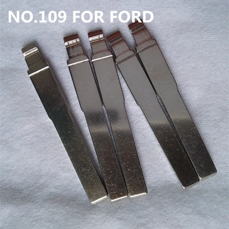 10 шт. Лезвие для ключей № 109 для нового FORD FOCUS, выигравшего замену лезвия для дистанционного ключа с откидной крышкой Изображение 3