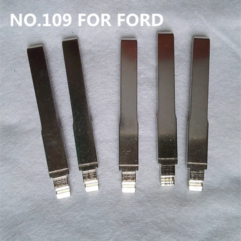 10 шт. Лезвие для ключей № 109 для нового FORD FOCUS, выигравшего замену лезвия для дистанционного ключа с откидной крышкой Изображение 4