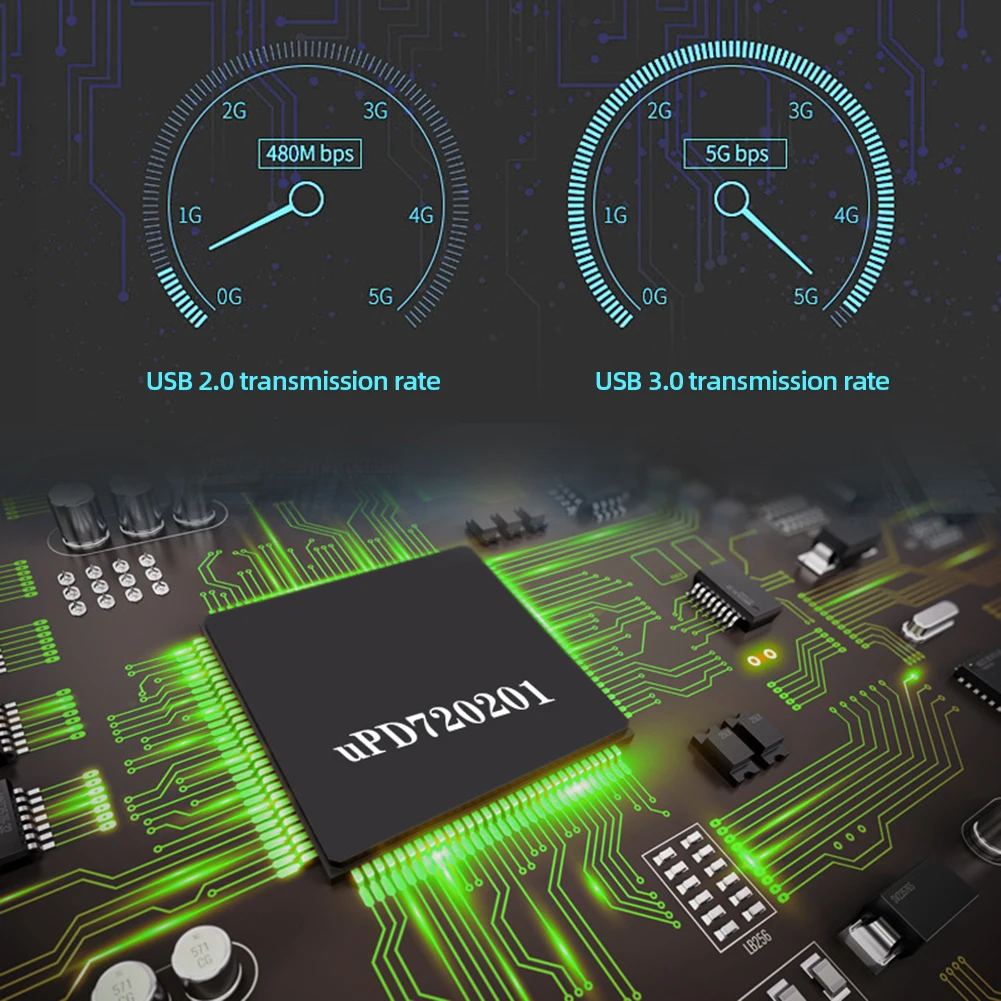 M.2 M Ключ PCIe К USB 3.1 Адаптер Карта расширения TYPE C + 19 /20PIN M.2 Адаптер PCIe К USB Конвертер Карта расширения 5 ГБ Изображение 4