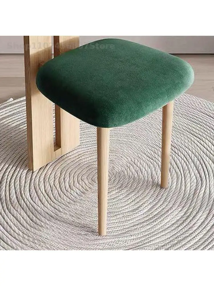 Ваби-саби стиль твердой древесины ткань обеденный стул скандинавский японский макияж стул с проживанием в семье дизайнер личности креативный стул для отдыха  Изображение 2