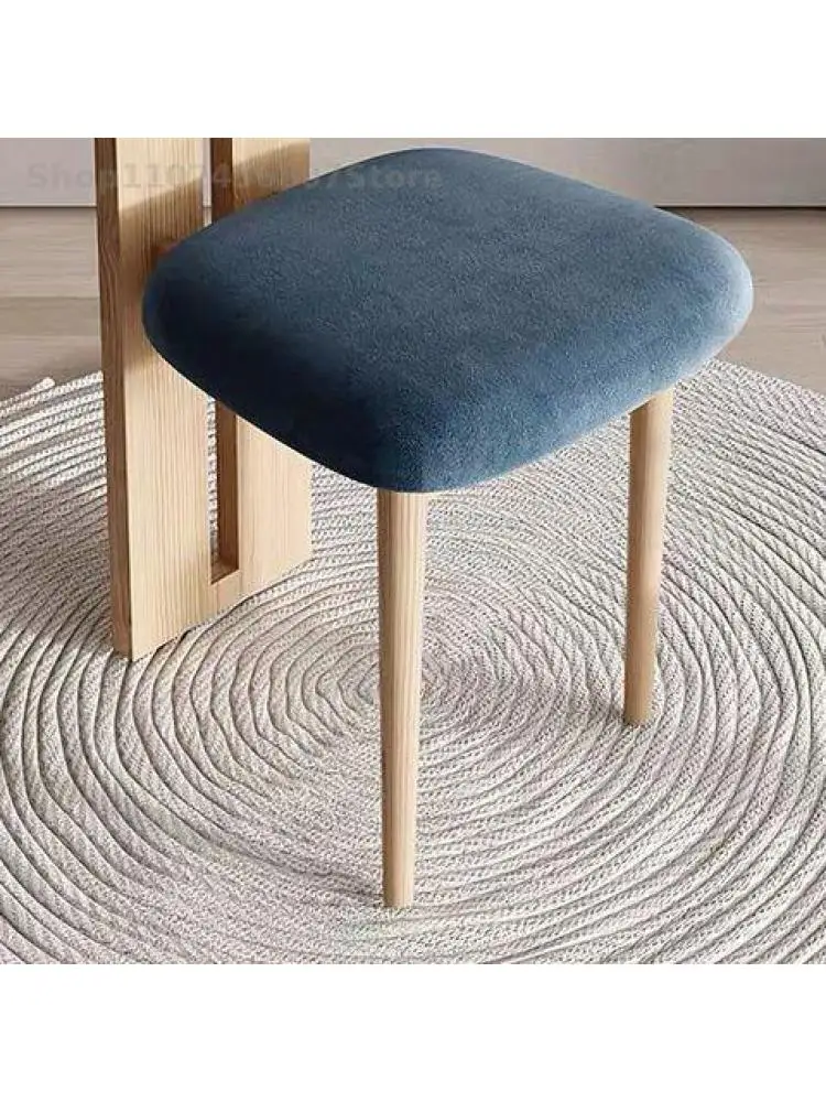 Ваби-саби стиль твердой древесины ткань обеденный стул скандинавский японский макияж стул с проживанием в семье дизайнер личности креативный стул для отдыха  Изображение 5