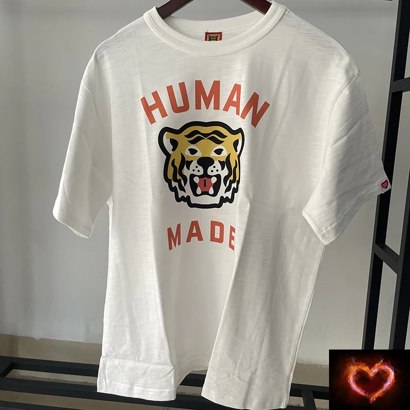 2022ss Футболка Human Made для мужчин и женщин 1: 1, футболки высшего качества Human Made, футболки оверсайз Изображение 0
