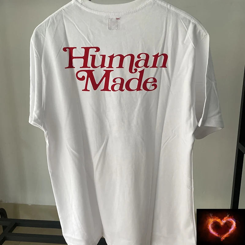 2022ss Футболка Human Made для мужчин и женщин 1: 1, футболки высшего качества Human Made, футболки оверсайз Изображение 5