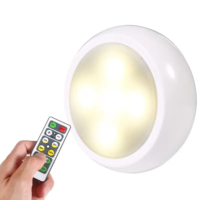Светодиодные лампы Usb Энергосберегающий аккумулятор для освещения, супер яркий перезаряжаемый для коридора, домашнего освещения ванной комнаты, 6 упакованных пультов дистанционного управления Изображение 0
