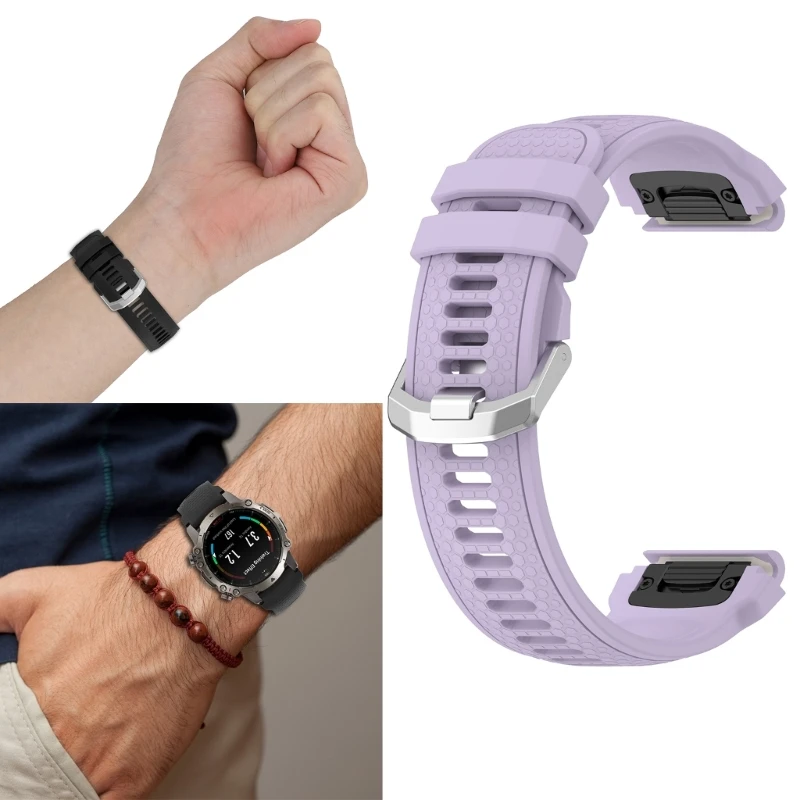 2023 Новый силиконовый ремешок для наручных часов Сменный браслет для Falcon Quick Release Sweatproof Smartwatch Bracelet Belt Изображение 1