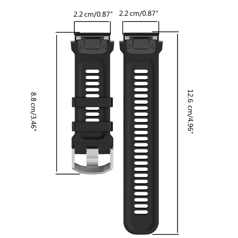 2023 Новый силиконовый ремешок для наручных часов Сменный браслет для Falcon Quick Release Sweatproof Smartwatch Bracelet Belt Изображение 5