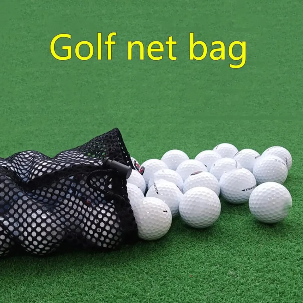 Сумка для мячей для гольфа на 48 мячей, нейлоновые аксессуары для гольфа, сетчатая сумка для гольфа, шнурок с замком, сетчатая сумка для мячей для гольфа Изображение 4
