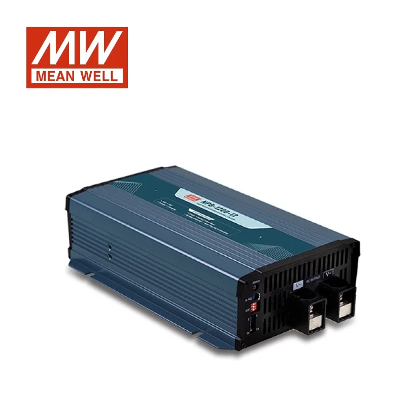 MEAN WELL Power NPB-1200-12/24/ Интеллектуальное зарядное устройство 48 В 750 Вт, 2/3-сегментный свинцово-кислотный / литиевый аккумулятор Изображение 2