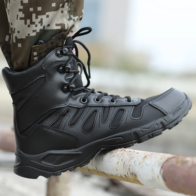 Мужские ботинки, походная обувь, мужские брендовые военные сверхлегкие армейские ботинки, тактические ботильоны для десанта, Botas Masculina Изображение 0