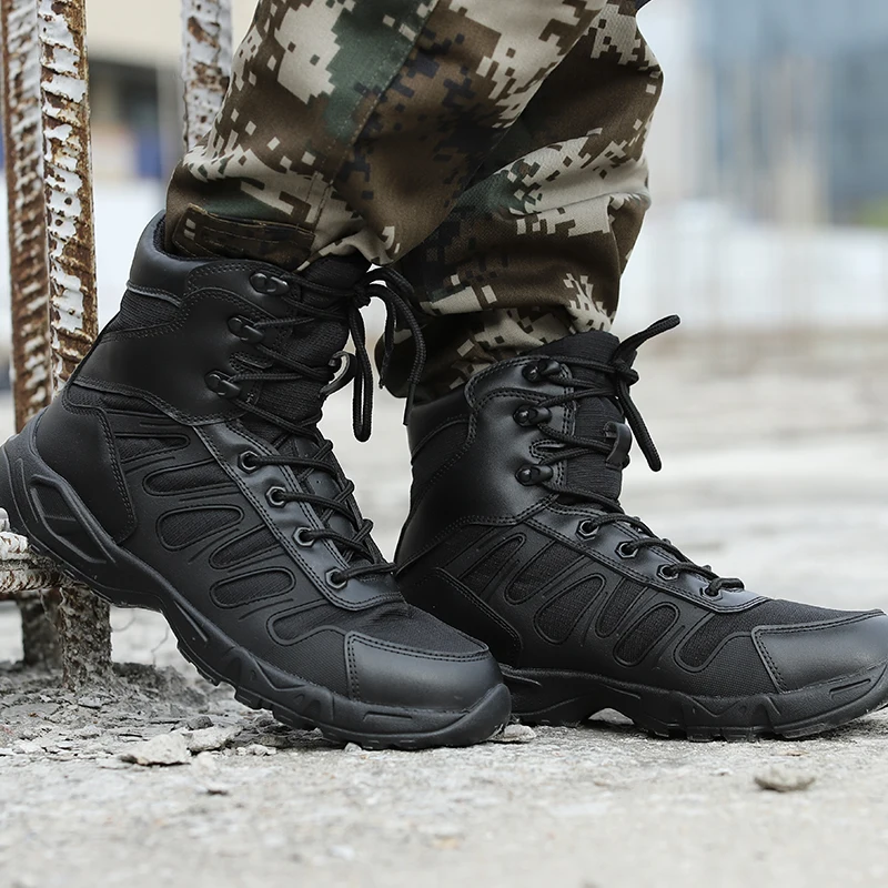 Мужские ботинки, походная обувь, мужские брендовые военные сверхлегкие армейские ботинки, тактические ботильоны для десанта, Botas Masculina Изображение 3