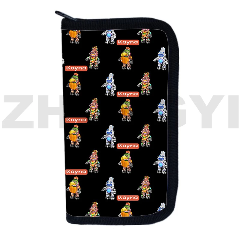 3D My Singing Monsters Милый кошелек Мужской Клатч из аниме-игры, сумка для денег, легкие портативные кошельки для женщин, сумки для наличных, портмоне для монет Изображение 0