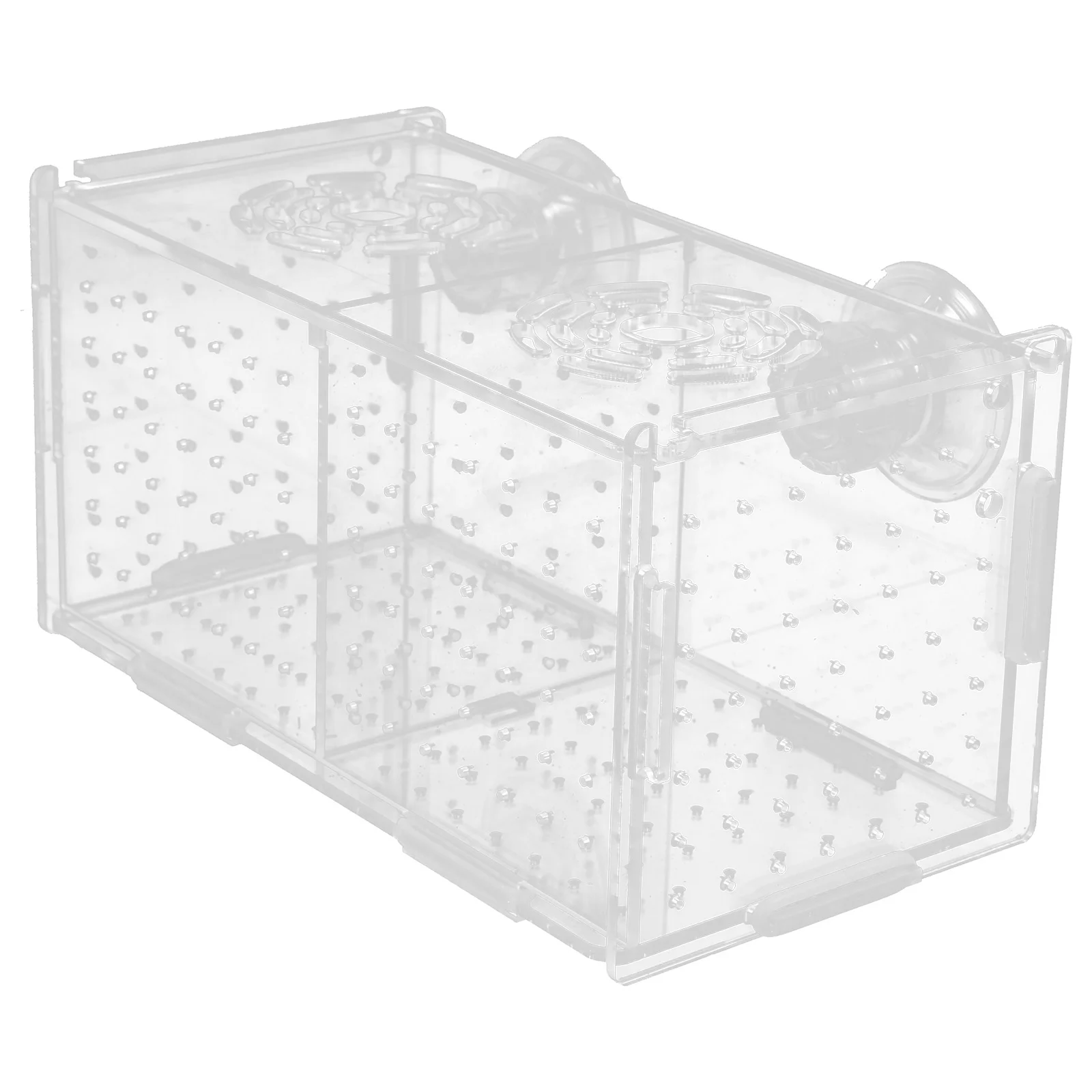 Прозрачный Изолирующий ящик для разведения рыб, Аквариумный Инкубатор, Инкубационные ящики, Многофункциональный Акриловый держатель для аквариума (всасывающий) Изображение 0