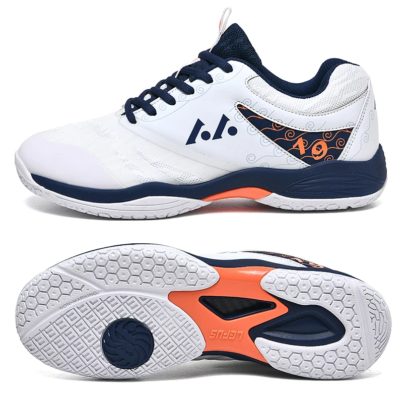 Новая профессиональная обувь для бадминтона Для мужчин и женщин, большие размеры 45 46, кроссовки для бадминтона, мужские легкие теннисные туфли, роскошные теннисные кроссовки Изображение 0