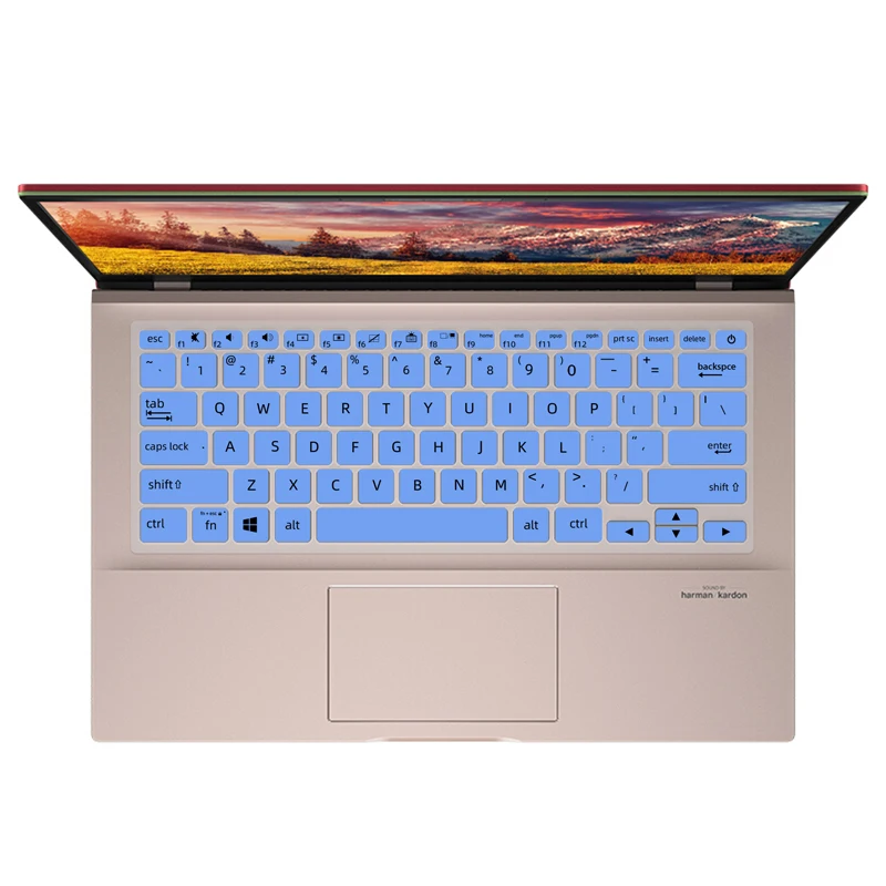 Силиконовая защитная крышка клавиатуры для ноутбука ASUS ZenBook 14 UX434 UX434FL ux434flc UX431 UX431FN UX431FA UX392 UX392FN UX392FA Изображение 3