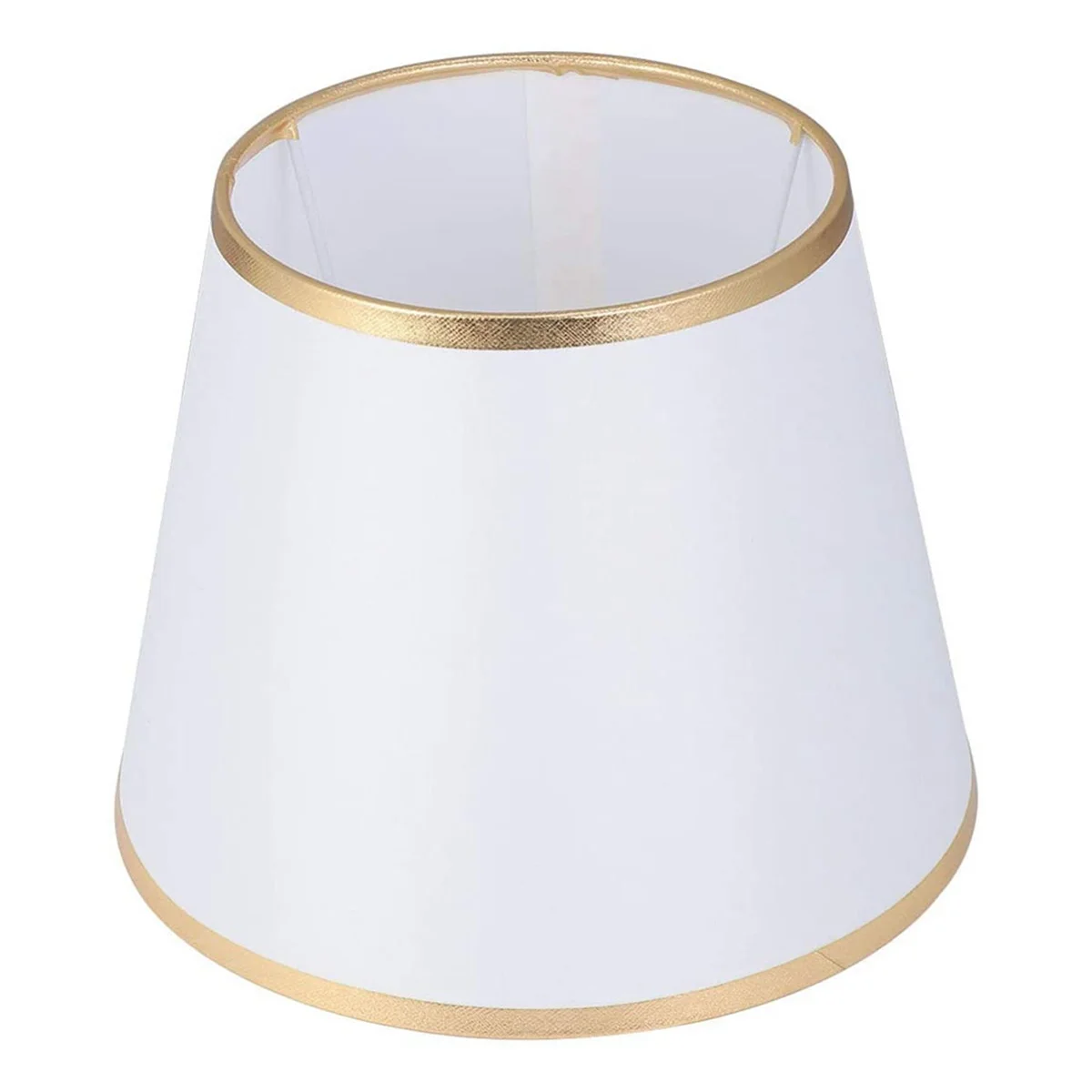 Барабанный абажур Пылезащитный Тканевый абажур в форме бочонка, настольная Напольная люстра, замена света для домашнего офиса, белый Изображение 1