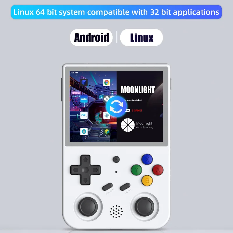 Официальный магазин ANBERNIC RG353V RG351V Ретро Игровая консоль Портативный плеер 3,5 Дюймовый IPS Android 11 Linux OS 512G 100000 Игровая приставка Изображение 2