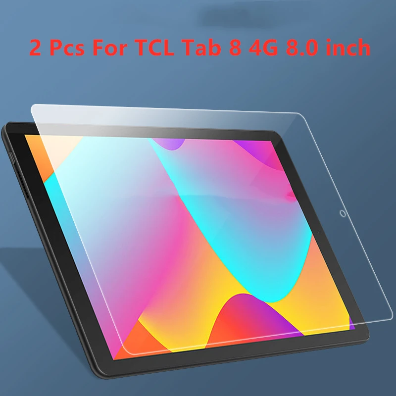 2шт Закаленное стекло для планшета 9H для защиты экрана планшета TCL Tab 8 4G 8,0 дюймов Изображение 0