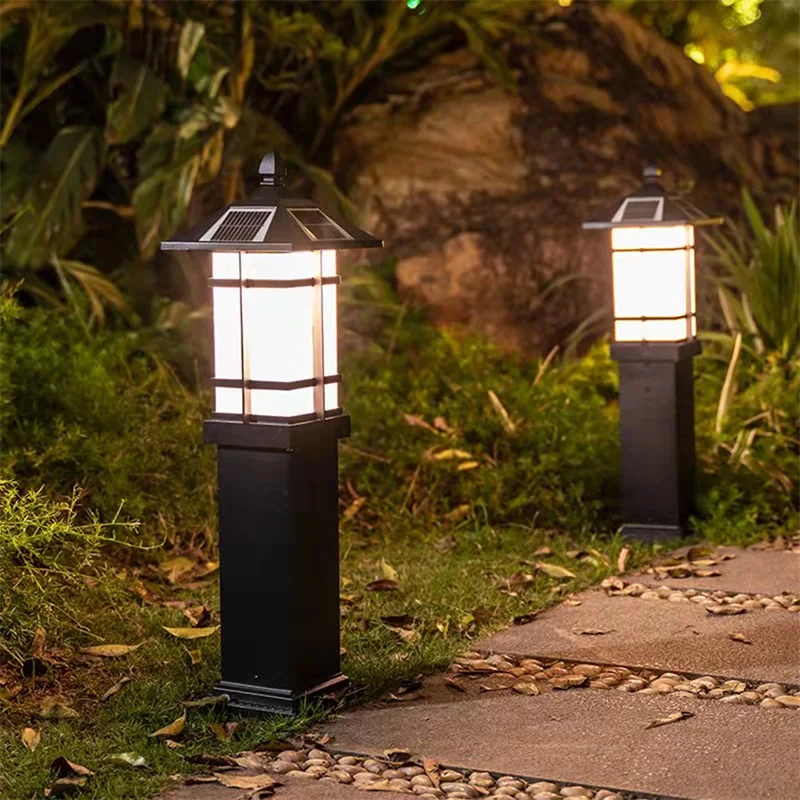 AIGESINOutdoor Солнечная Газонная лампа LED IP65 Креативный Водонепроницаемый светильник для дома для украшения виллы сада парка Изображение 2