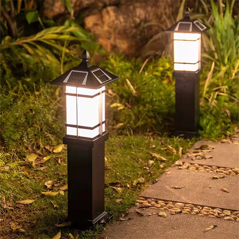 AIGESINOutdoor Солнечная Газонная лампа LED IP65 Креативный Водонепроницаемый светильник для дома для украшения виллы сада парка Изображение 3