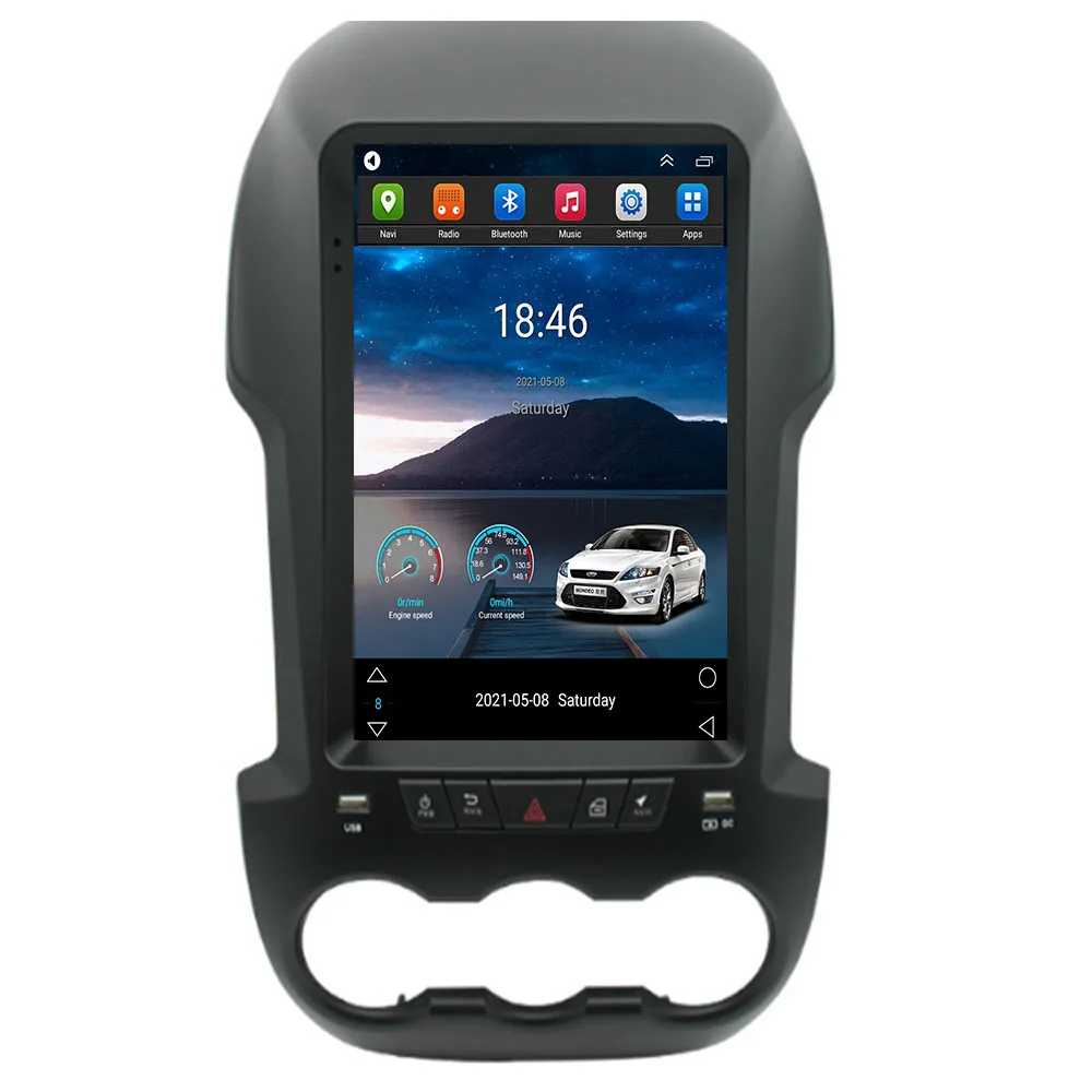 Автомагнитола Android 12 для Ford Ranger F250 2011-2016 Мультимедийный плеер с экраном Tesla Android Auto Carplay Без DVD 2 Din Изображение 0