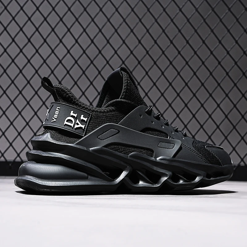 Легкие мужские кроссовки для бега 2023, повседневные мужские дизайнерские сетчатые кроссовки на шнуровке, мужская спортивная обувь для прогулок на открытом воздухе Изображение 0
