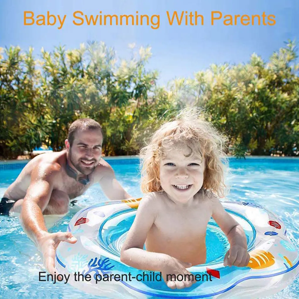 Детское кольцо для плавания, надувной буй с сиденьем, инструмент для занятий водными видами спорта Изображение 1