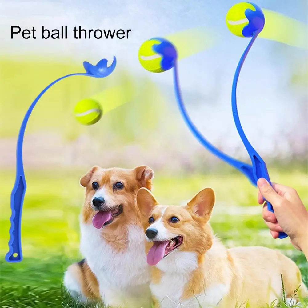 Pet Ball Thrower Dog Ball Launcher Пусковые установки для домашних мячей Hands-free Забавная игрушка для собак, увеличивающая скорость и дистанцию в упражнениях для собак Изображение 0