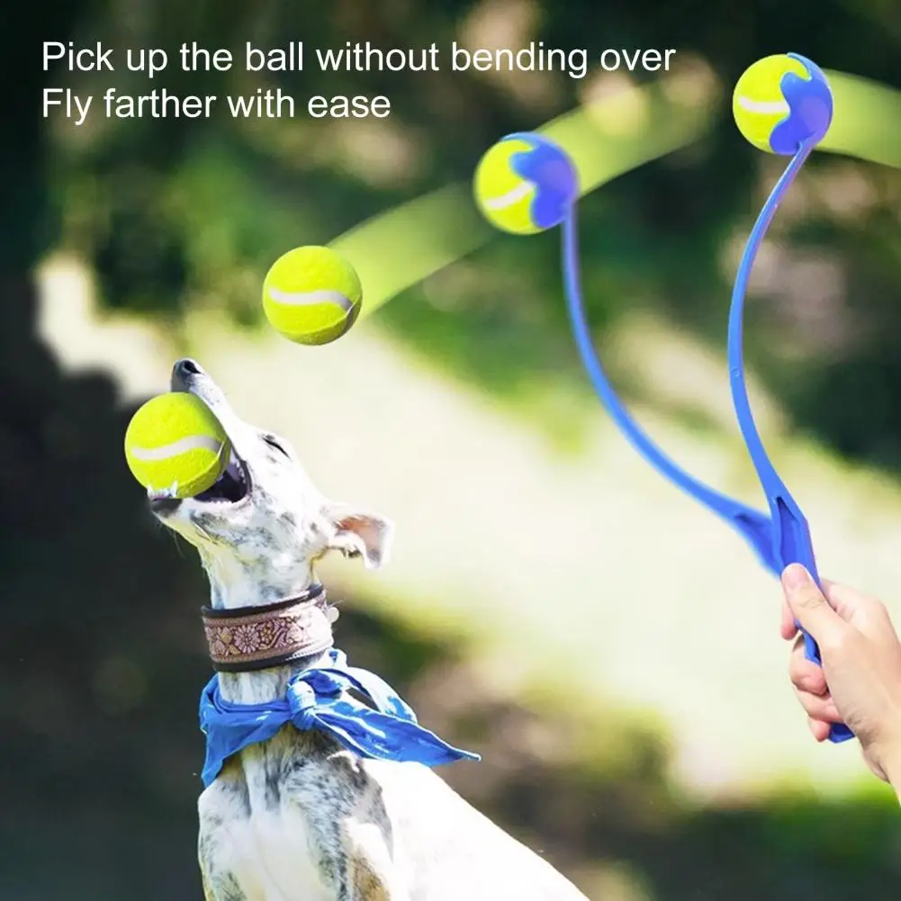 Pet Ball Thrower Dog Ball Launcher Пусковые установки для домашних мячей Hands-free Забавная игрушка для собак, увеличивающая скорость и дистанцию в упражнениях для собак Изображение 1