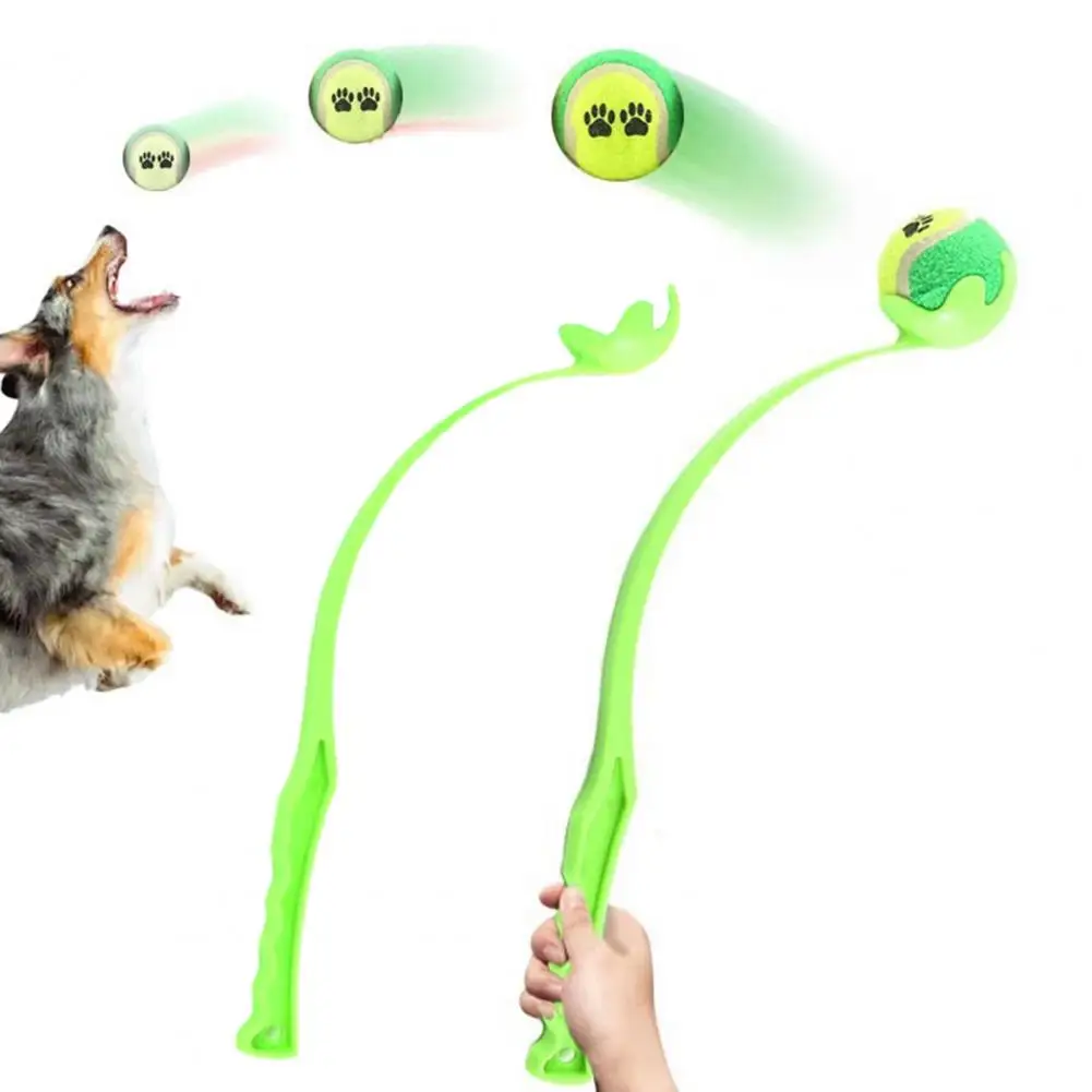 Pet Ball Thrower Dog Ball Launcher Пусковые установки для домашних мячей Hands-free Забавная игрушка для собак, увеличивающая скорость и дистанцию в упражнениях для собак Изображение 4