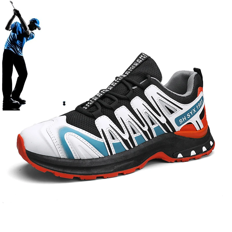 2023 Новая мужская обувь для гольфа, мужская обувь для занятий фитнесом на открытом воздухе, легкая обувь для ходьбы и бега трусцой Изображение 0