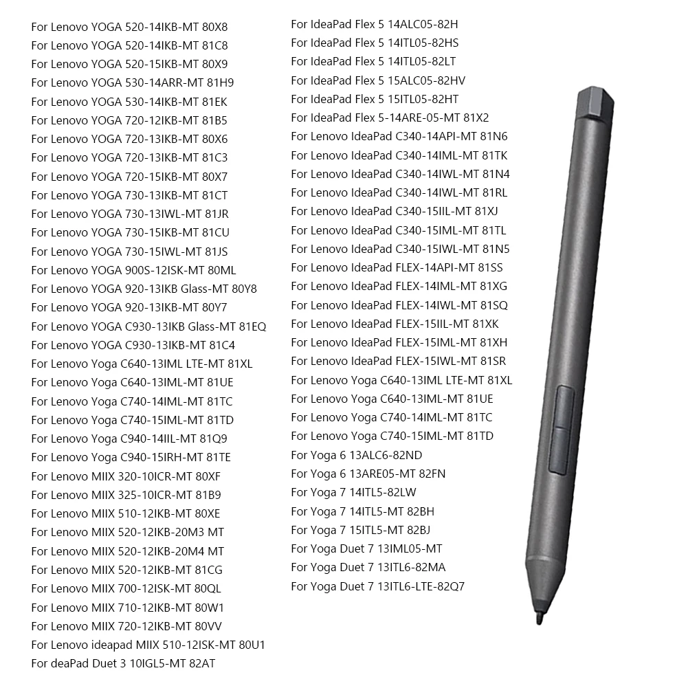 Емкостный Стилус, совместимый с Bluetooth 4096, Чувствительный к Давлению Стилус для планшета Lenovo Yoga 520 530 720 C730 C740 920 C930 Изображение 0