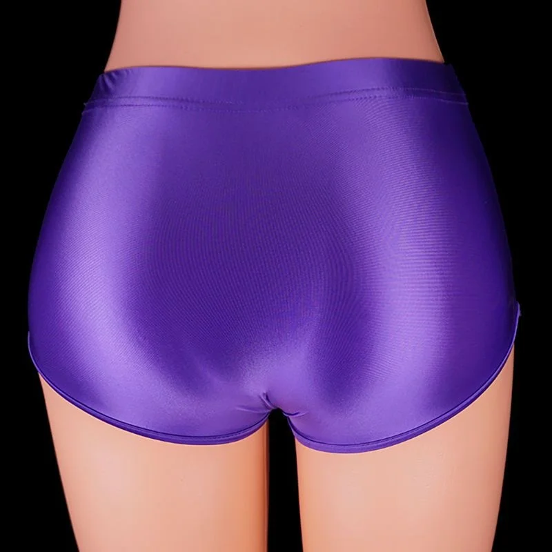 Сексуальное женское глянцевое ультратонкое нижнее белье, трусы, прозрачные трусики для нижнего белья больших размеров Изображение 0