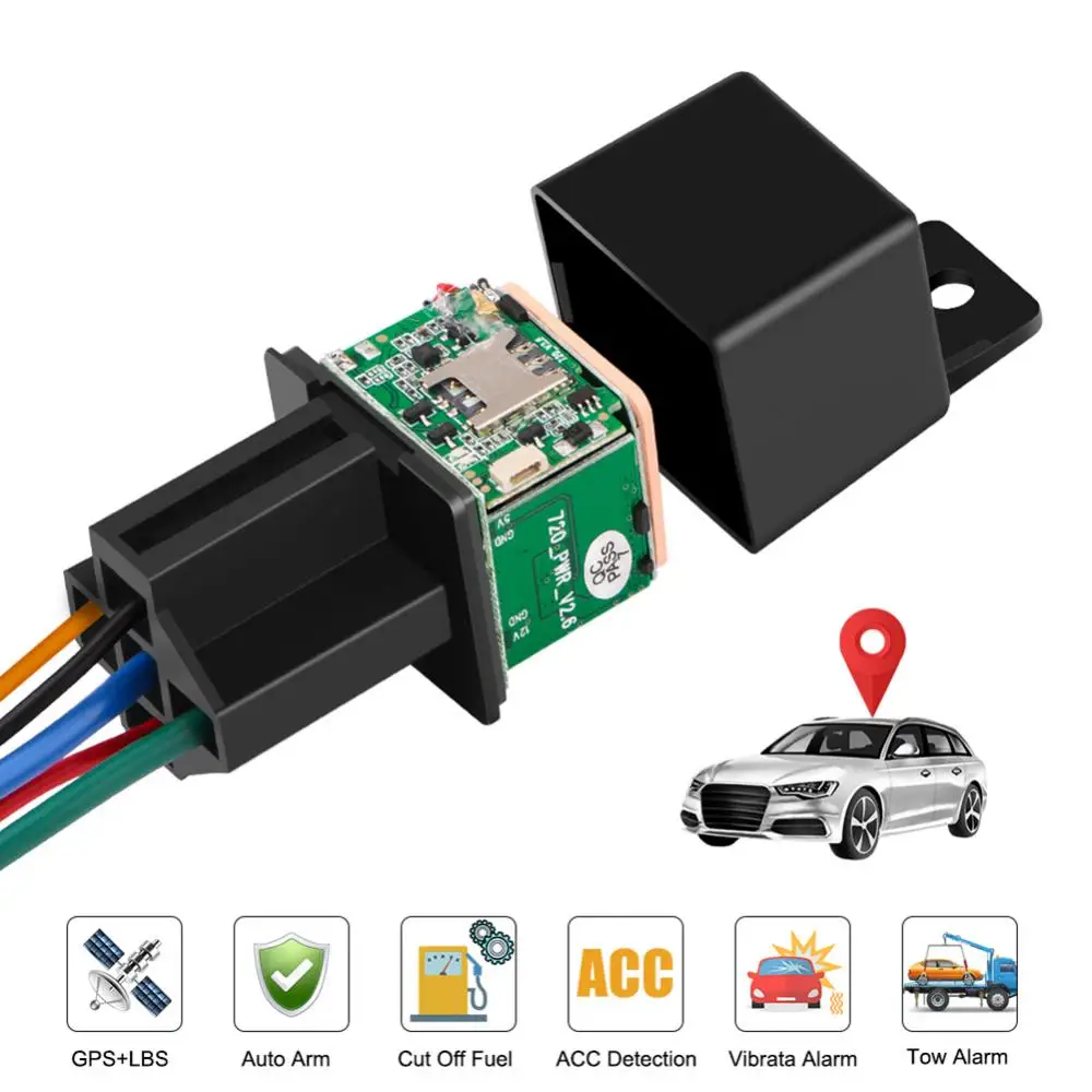 Мини-Реле GPS Tracker Car MV730 9-90 В Cut Fuel ACC Обнаруживает 2G 4G Мини-Мотоцикл GPS В Режиме Реального Времени Отслеживает Вибрационное Оповещение БЕСПЛАТНОЕ ПРИЛОЖЕНИЕ Изображение 2