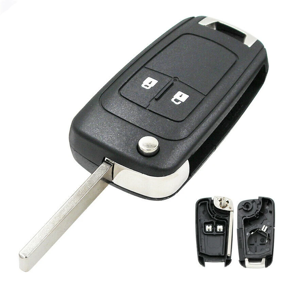 Корпус складного ключа с 2 кнопками, Сменный Складной ключ для Opel Astra J Corsa E, защита от царапин и износа Изображение 1