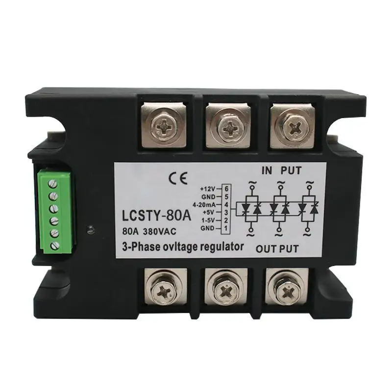 Модуль контроллера питания STY 380VAC 40A-120A, управляющий сигнал 4-20 мА или 1-5 В, Трехфазный регулятор напряжения Изображение 0
