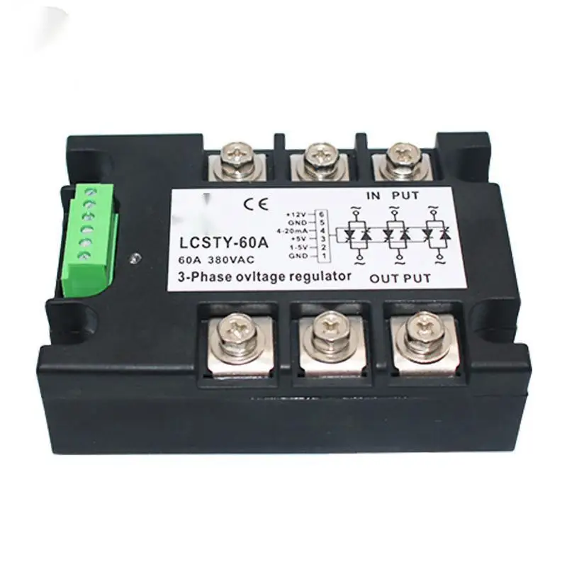 Модуль контроллера питания STY 380VAC 40A-120A, управляющий сигнал 4-20 мА или 1-5 В, Трехфазный регулятор напряжения Изображение 1