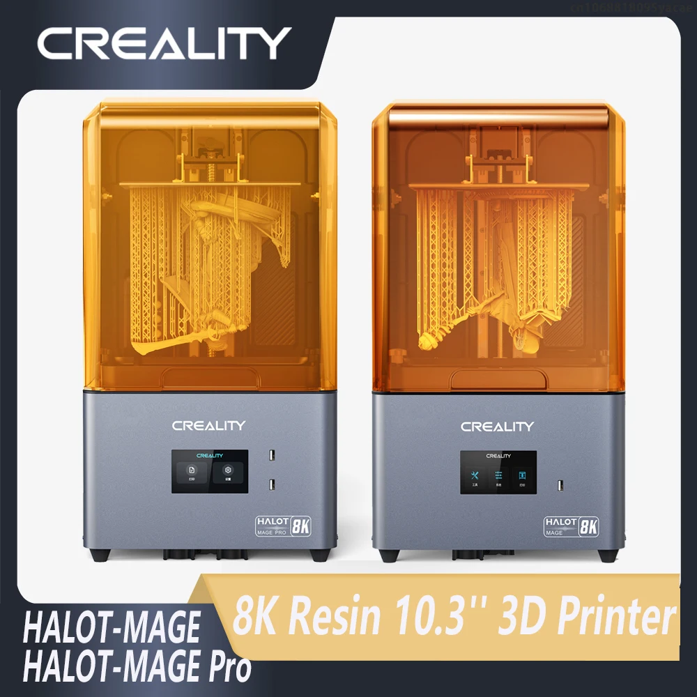 Creality HALOT MAGE Pro/3D-принтер из смолы MAGE (CL103) 170 мм/ч Сверхскоростная печать из смолы 8K с 10,3-дюймовым ЖК-экраном Большого объема сборки Изображение 0