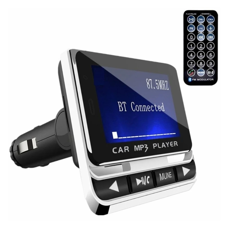 Автомобильный ЖК-MP3-плеер, совместимый по Bluetooth с функцией громкой связи с 1,44-дюймовым экраном L9BC Изображение 0