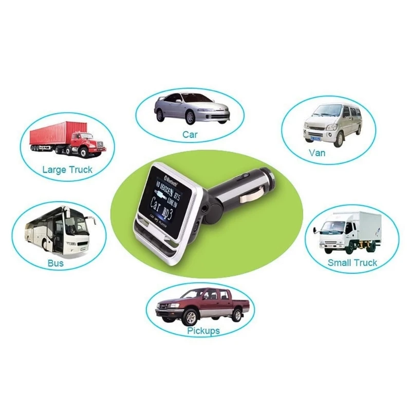 Автомобильный ЖК-MP3-плеер, совместимый по Bluetooth с функцией громкой связи с 1,44-дюймовым экраном L9BC Изображение 3