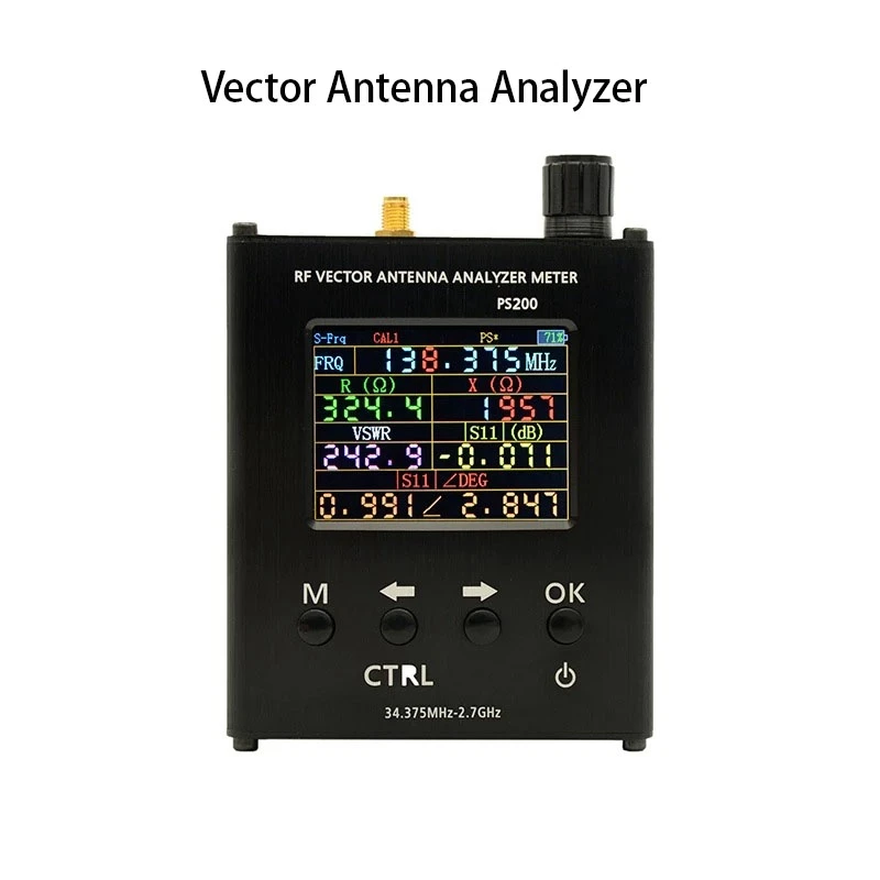 Анализатор векторных антенн PS200 34,375 МГц-2,7 ГГц для многофункционального портативного измерителя Swr S11 Изображение 2
