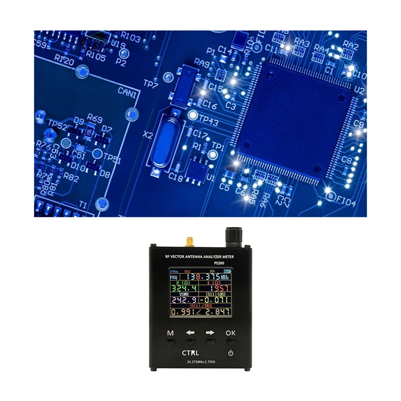 Анализатор векторных антенн PS200 34,375 МГц-2,7 ГГц для многофункционального портативного измерителя Swr S11 Изображение 5