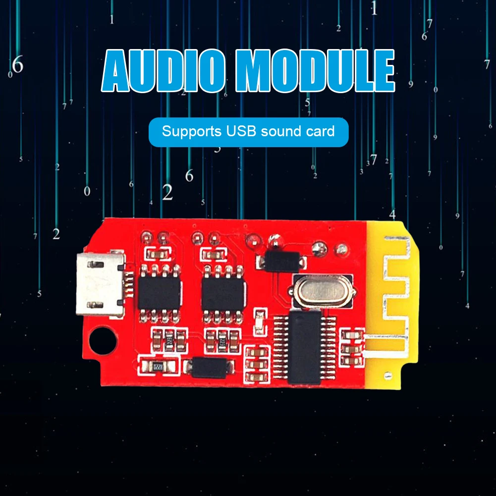 Bluetooth-совместимые Мини-Усилители 4.2 с Зарядным Портом 2x5 Вт Модуль Цифровых Музыкальных Усилителей DIY Sound Box Установка Динамика Изображение 2