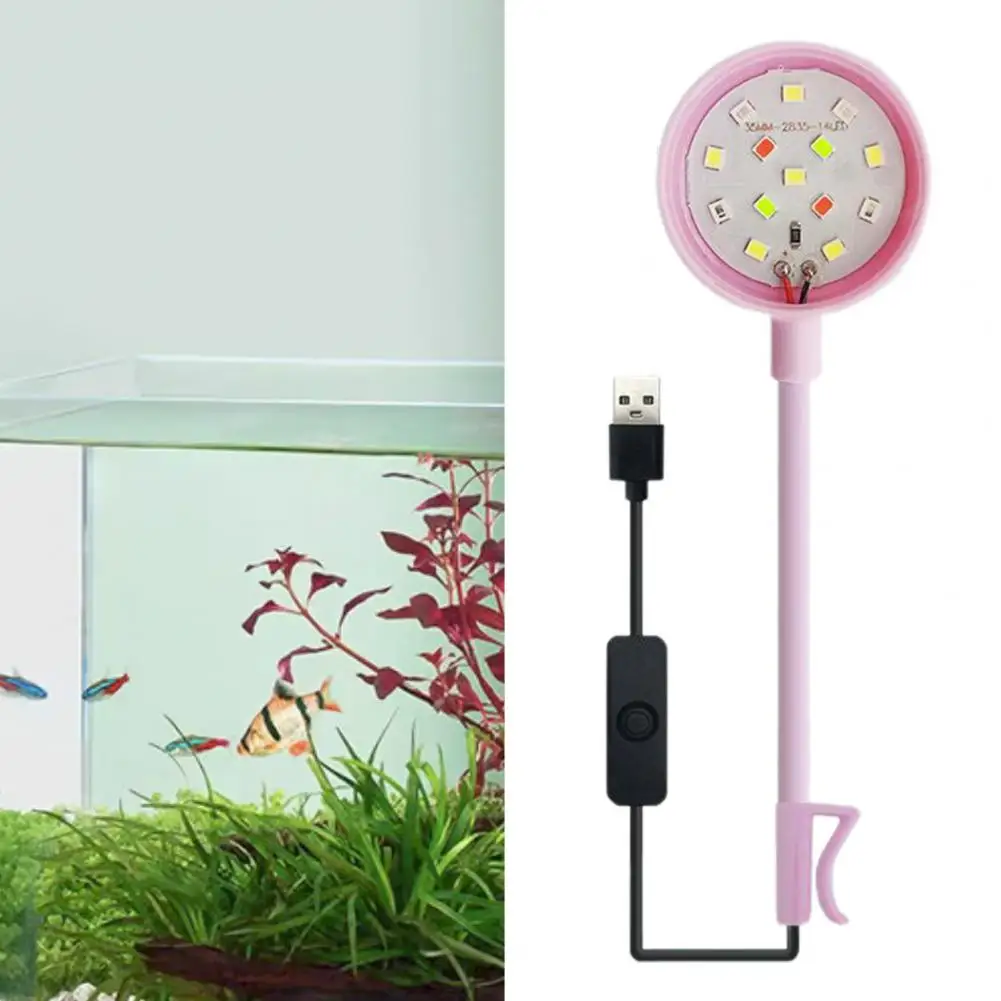 Энергосберегающие фонари для аквариумов с мягким подключением, Универсальные Водонепроницаемые Светодиодные аквариумные светильники 360 ° для рыб Изображение 0